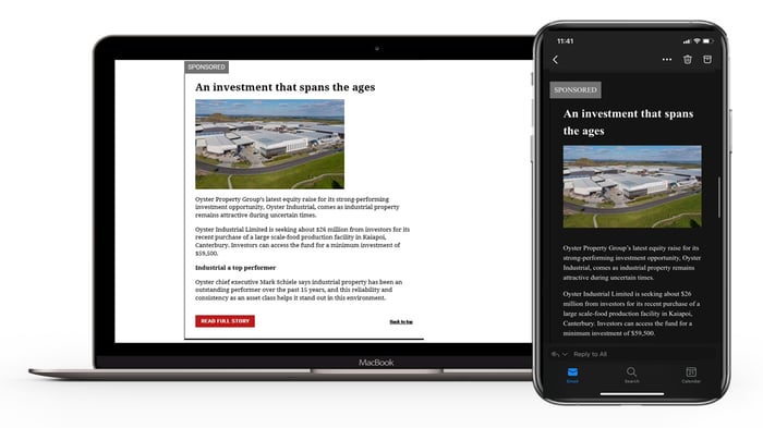BusinessDesk Native Advertising Email Content